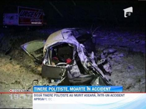 UPDATE / Doua politiste din cadrul IPJ Bacau si-au pierdut viata intr-un grav accident rutier