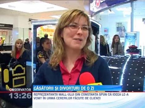 Casatorii si divorturi de o zi