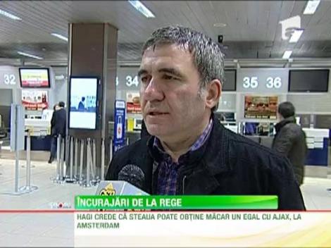 Hagi si Dica incurajeaza pe Steaua inaintea meciului cu Ajax