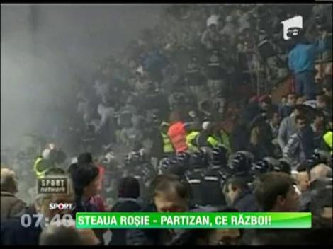 Violente intre suporteri la meciul de baschet dintre Steaua Rosie si Partizan Belgrad