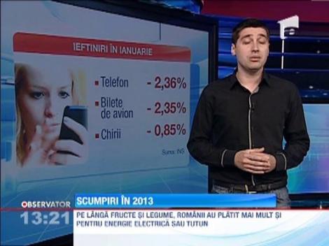 INS: Inflatia a depasit 1,3% in luna ianuarie