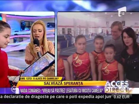 Salveaza Speranta! Nadia Comaneci, alaturi de micuta gimnasta Camelia Anghel