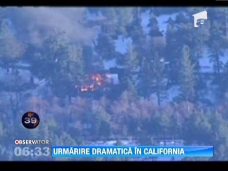 Fostul politist din California, cautat pentru uciderea a trei oameni, s-a sinucis intr-o cabana incercuita de fortele de ordine