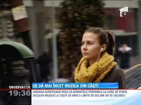 Masuri de siguranta: UE implementeaza un volum maxim pentru aparatele portabile la care ascultam muzica