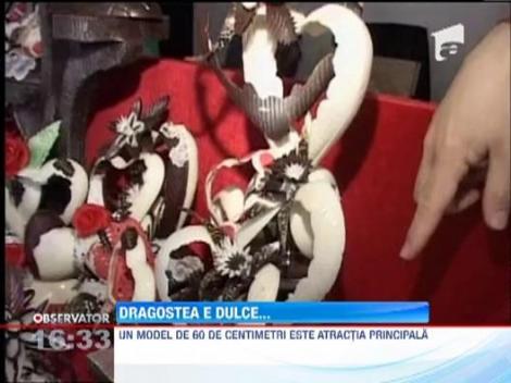 Cele mai sofisticate inimi din ciocolata se gasesc la o expozitie din Constanta