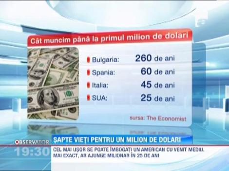 Afla cate vieti i-ar trebui unui roman pentru a strange un milion de dolari!