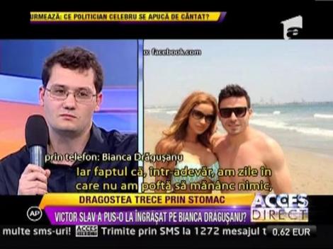 Victor Slav a pus-o la ingrasat pe Bianca Dragusanu