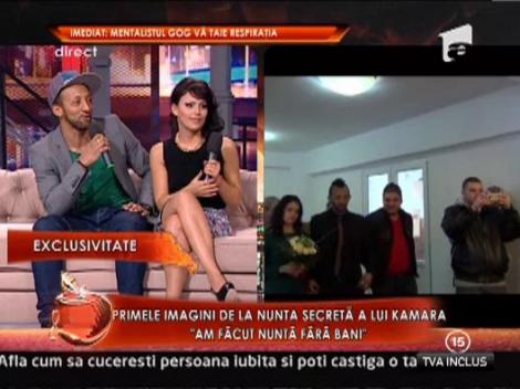 EXCLUSIV! Primele imagini de la nunta secreta a lui Kamara!