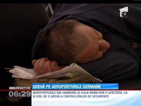 Greva controlorilor de securitate afecteaza in continuare aeroporturile germane