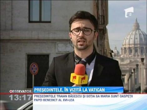 Traian Basescu, in vizita la Vatican