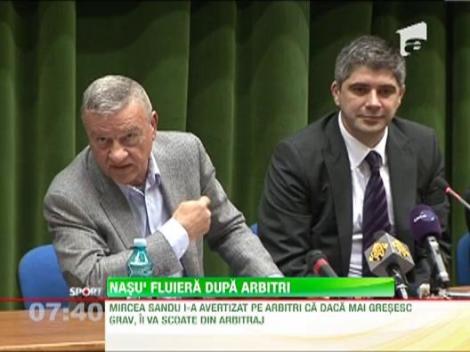 Mircea Sandu pune tunurile pe arbitri!