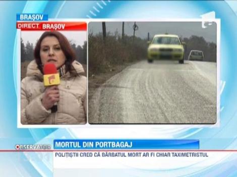 Un barbat a fost gasit mort in portbagajul unui taxi abandonat pe un camp de langa orasul Fagaras