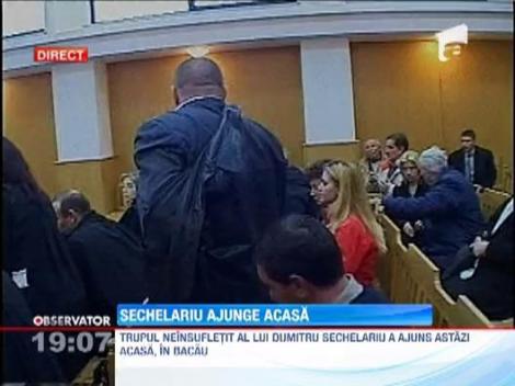 Doliu in orasul lui Bacovia: Trupul neinsufletit al fostului primar, Dumitru Sechelariu, a ajuns in tara