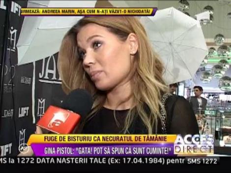 Gina Pistol fuge de chirurgii esteticieni