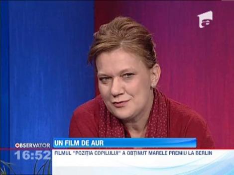 SPECIAL. Ada Solomon, producatorul peliculei "Pozitia copilului": "Am stiut ca va fi un film foarte bun"