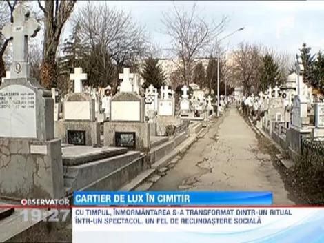 Cartier de lux in cimitir