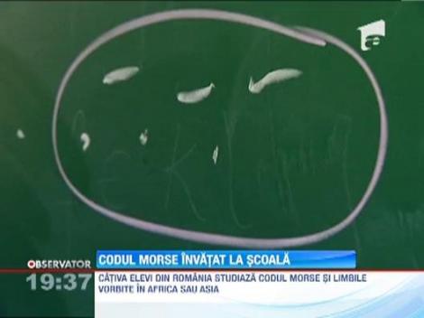Codul Morse, invatat la scoala