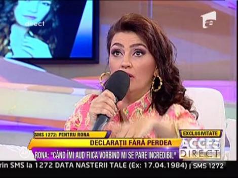 Rona, un fenomen: "Nu cred ca am stofa de femeie casatorita"