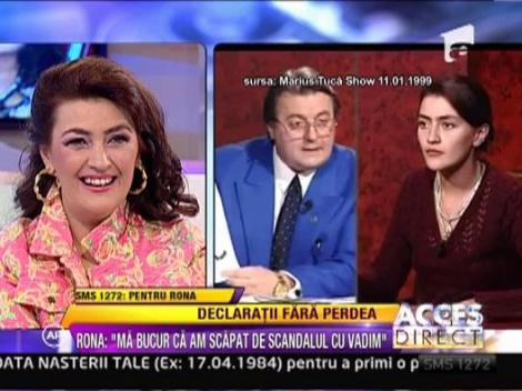 Imagini de arhiva: Rona Hartner VS Corneliu Vadim Tudor, la „Marius Tuca Show”