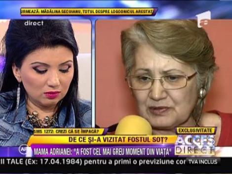 Mama Adrianei Bahmuteanu: "Fostul ginere a tipat la mine"