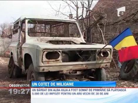 Un barbat din Alba Iulia a transformat un ARO in cotet