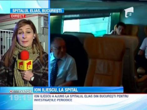 UPDATE! Fostul presedinte Ion Iliescu, internat la Spitalul Elias