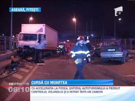 A intrat intr-un camion, din cauza vitezei