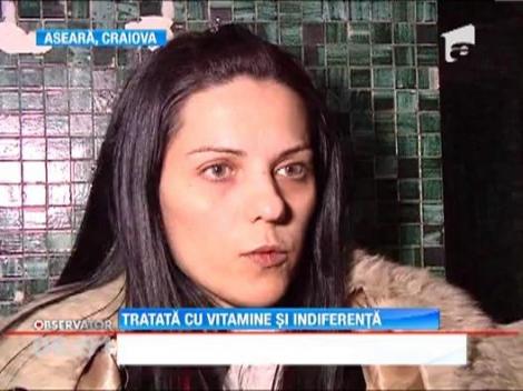 Acuzatii grave la Spitalul Judetean din Craiova. Pacienta tratata cu vitamine si indiferenta