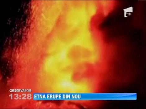 Vulcanul Etna, cel mai activ din Europa, a inceput din nou sa erupa