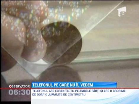 Telefonul transparent ar putea fi lansat pe piata la sfarsitul acestui an
