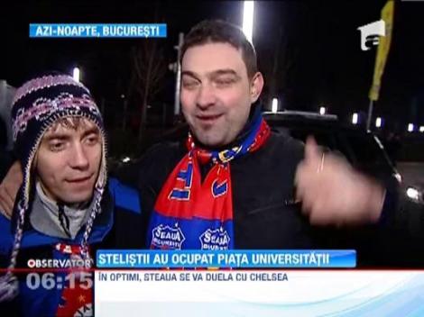 Stelistii au ocupat Piata Universitatii