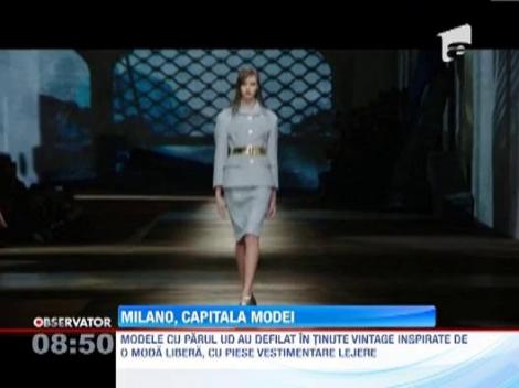 Eleganta "cruda" si tinute vintage la Saptamana Modei de la Milano
