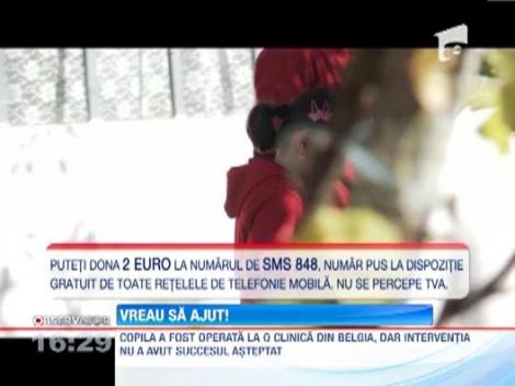 VREAU SA AJUT: Micuta Nicoleta are nevoie de 30.000 de euro pentru o operatie de redare a vederii