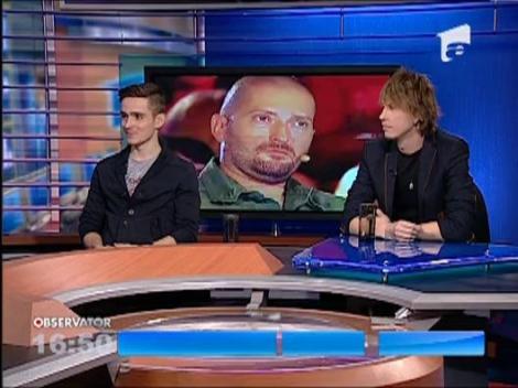 Andrei Leonte si Tudor Turcu la Eurovision