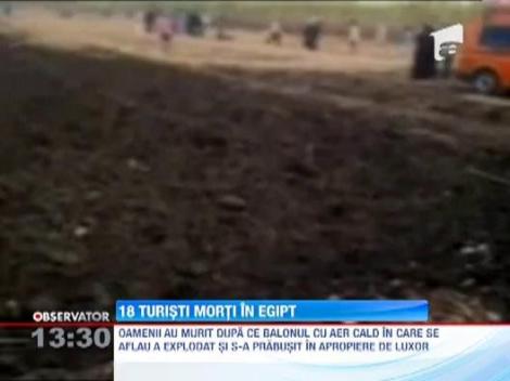 Un balon cu aer cald in care se aflau mai multi turisti s-a prabusit in Egipt. Cel putin 19 persoane au murit