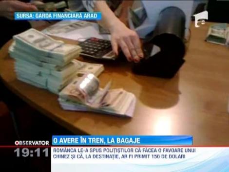 O romanca a incercat sa iasa din tara cu peste 600.000 de dolari si 45.000 de euro ascunsi in bagaje