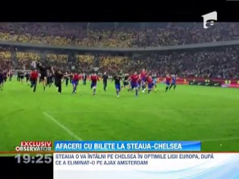Afaceri cu bilete la Steaua Bucuresti - Chelsea Londra