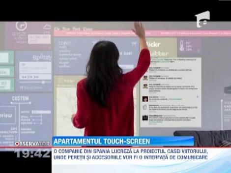 Apartamentul cu pereti touchscreen, o noua inovatie in domeniul locuintelor inteligente