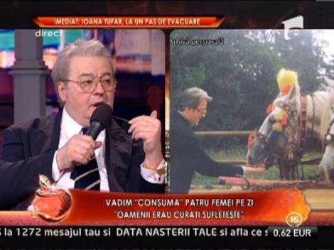Vadim Tudor: "Eu nu agat, ele intra in vorba cu mine"