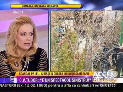 C.V. Tudor: "Trebuia sa lase animalele in curtea lui Nutu"