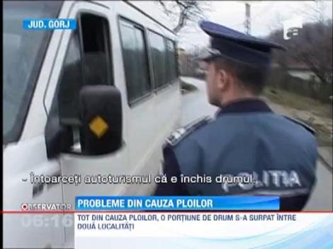 PANICA SI DISPERARE: Ploile fac prapad la Gorj. Codul galben de precipitatii expira astazi, la ora 15.00