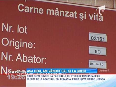 Grecii acuza un abator din Romania ca a etichetat gresit pachetele de carne congelata