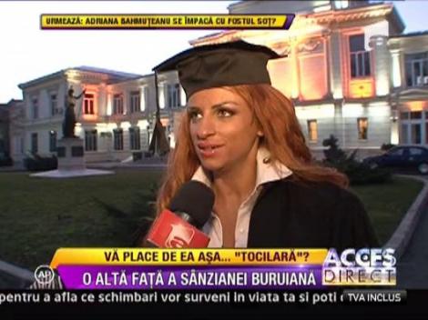 Sanziana Buruiana, in ipostaza "tocilarei"