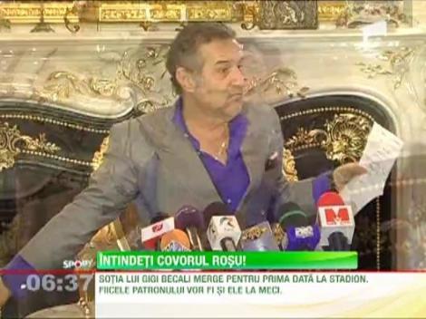 Sotia lui Gigi Becali, prima data la stadion, pentru a o vedea pe campioana Europei