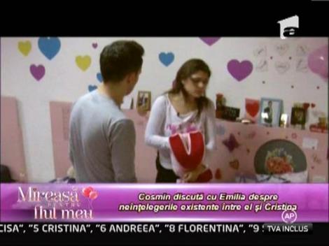 Cristina este dezamagita de comportamentul lui Cosmin