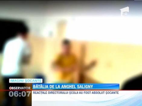 UPDATE / IMAGINI SOCANTE! Un elev a fost batut crunt de patru colegi, chiar in sala de clasa a unui liceu din Braila