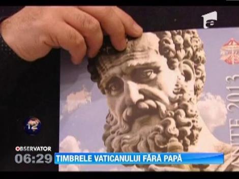 Oficiul Postal al Vaticanului a emis o serie speciala de timbre cu inscriptia "Scaun Vacant"