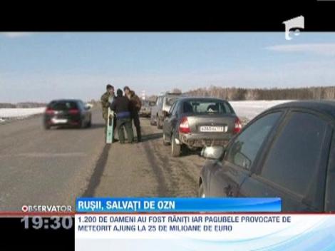 A aparut un video care ar surprinde impactul dintre un OZN si meteoritul care a lovit Rusia