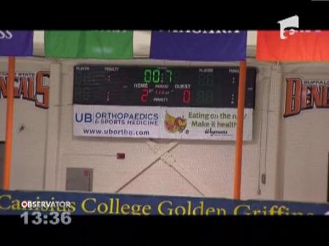 Un sportiv american a revenit in arena hocheiului, dupa ce a invins cancerul