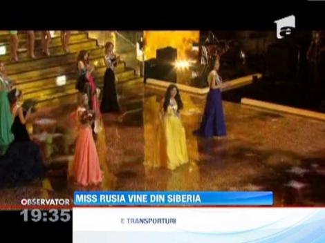 Miss Rusia, o studenta la transporturi din Siberia